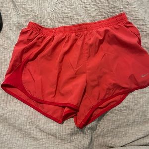 Women’s red Nike shorts size Large